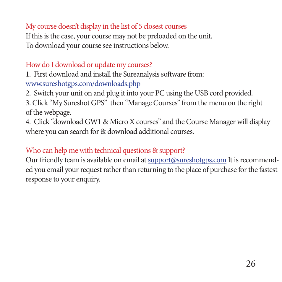 Sureshotgps MICRO 700X User Manual | Page 26 / 32