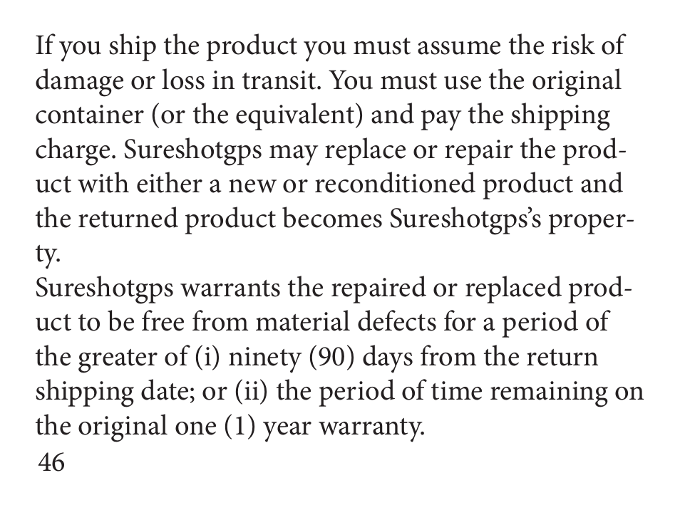 Sureshotgps GW2 User Manual | Page 46 / 52