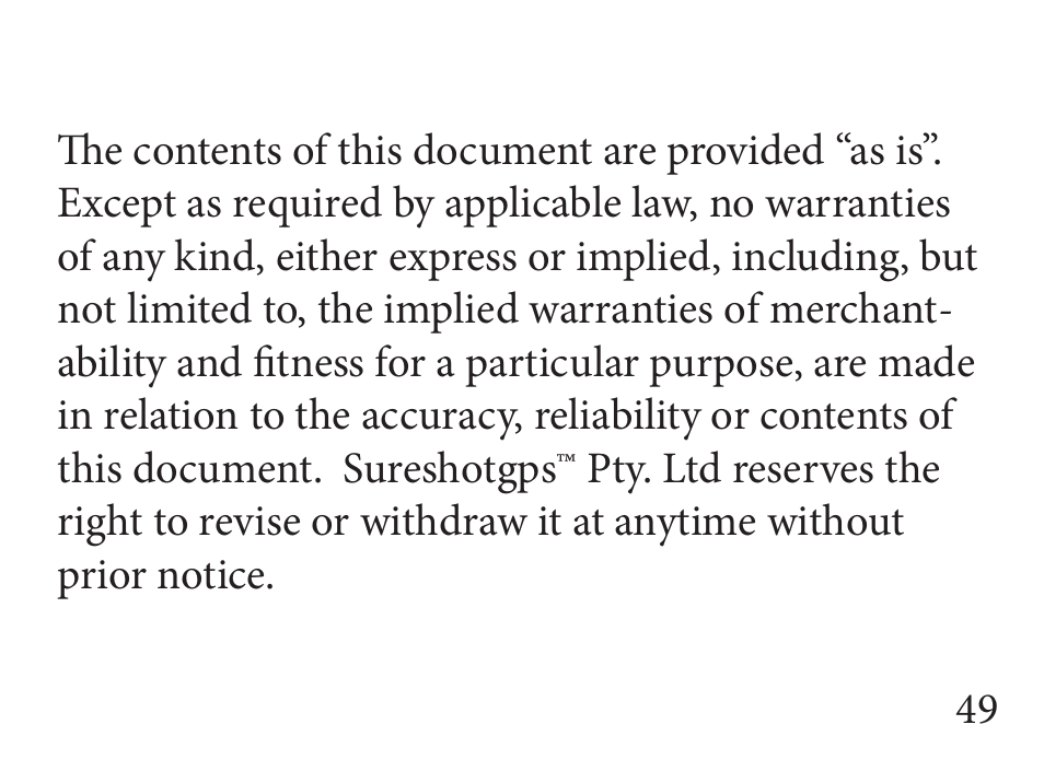 Sureshotgps GW2 User Manual | Page 49 / 52
