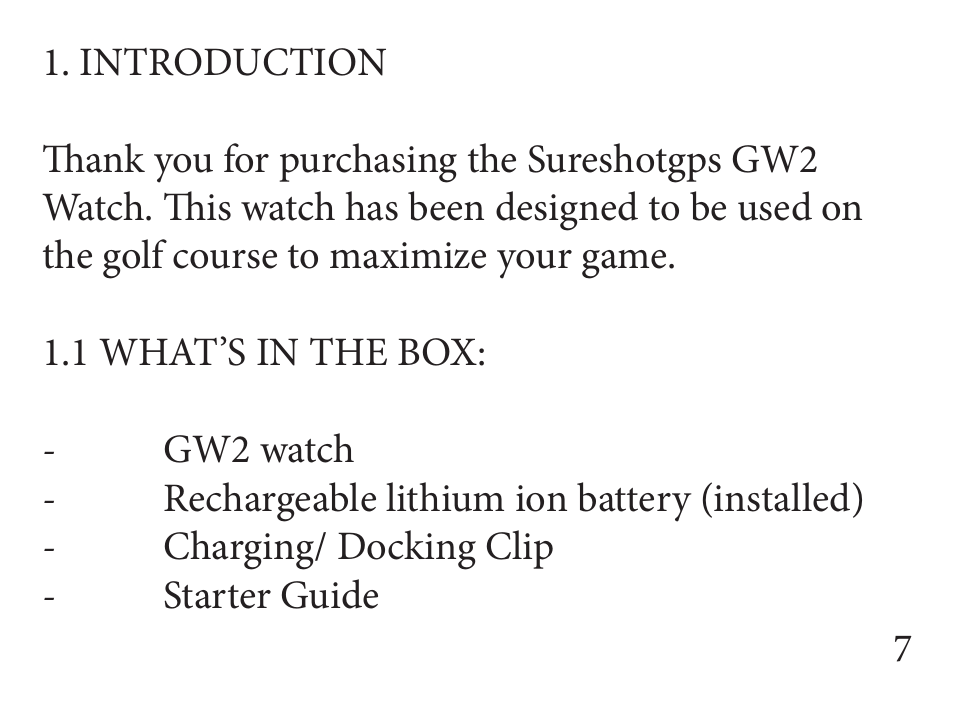 Sureshotgps GW2 User Manual | Page 7 / 52