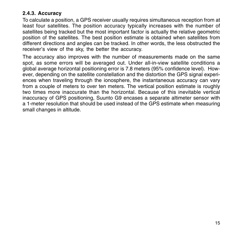 SUUNTO G9-3 User Manual | Page 15 / 82