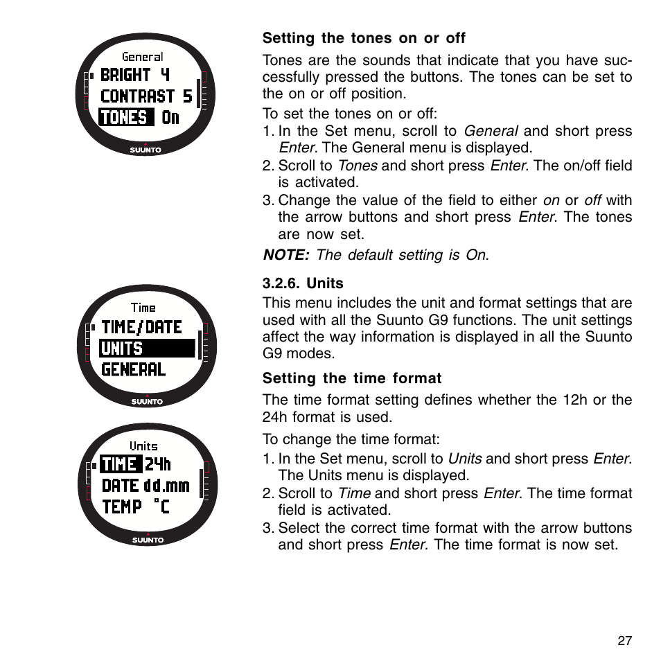 SUUNTO G9-3 User Manual | Page 27 / 82