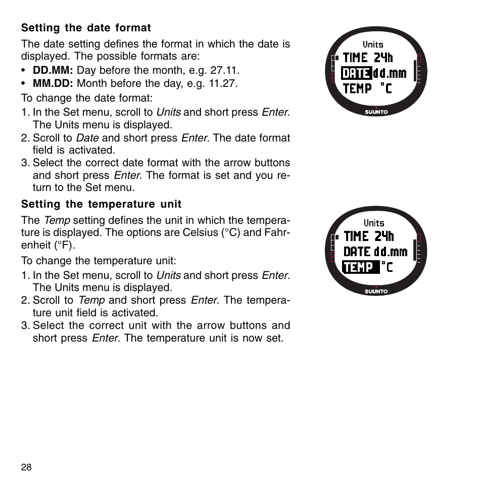 SUUNTO G9-3 User Manual | Page 28 / 82