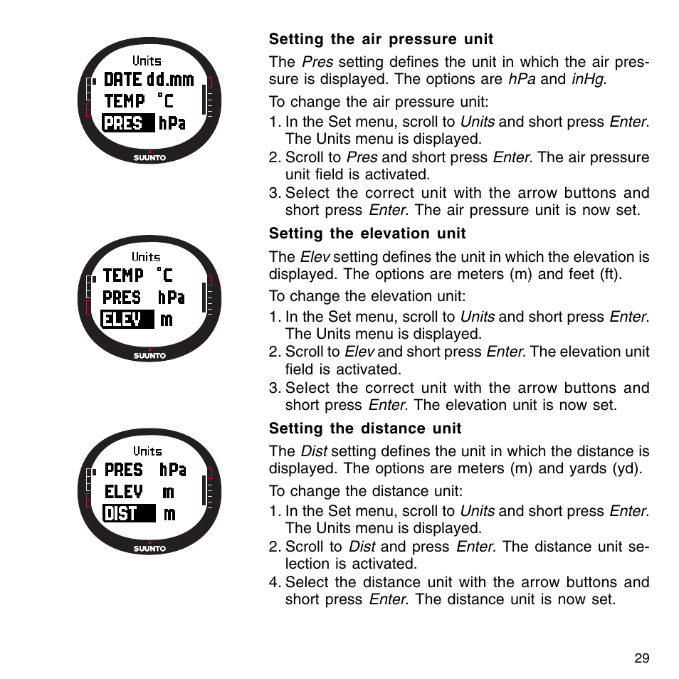 SUUNTO G9-3 User Manual | Page 29 / 82