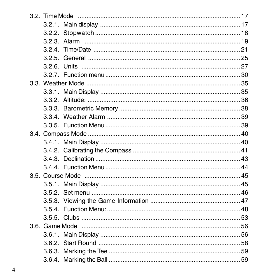 SUUNTO G9-3 User Manual | Page 4 / 82