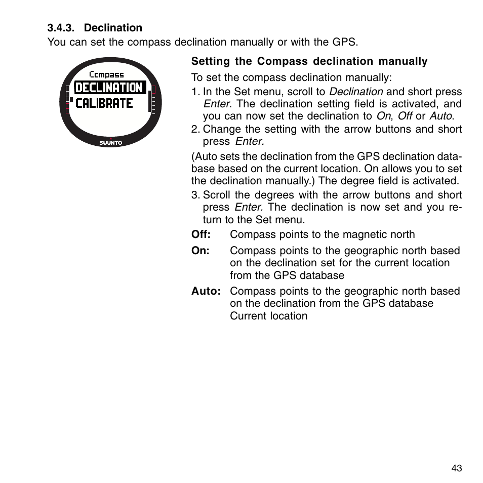 SUUNTO G9-3 User Manual | Page 43 / 82