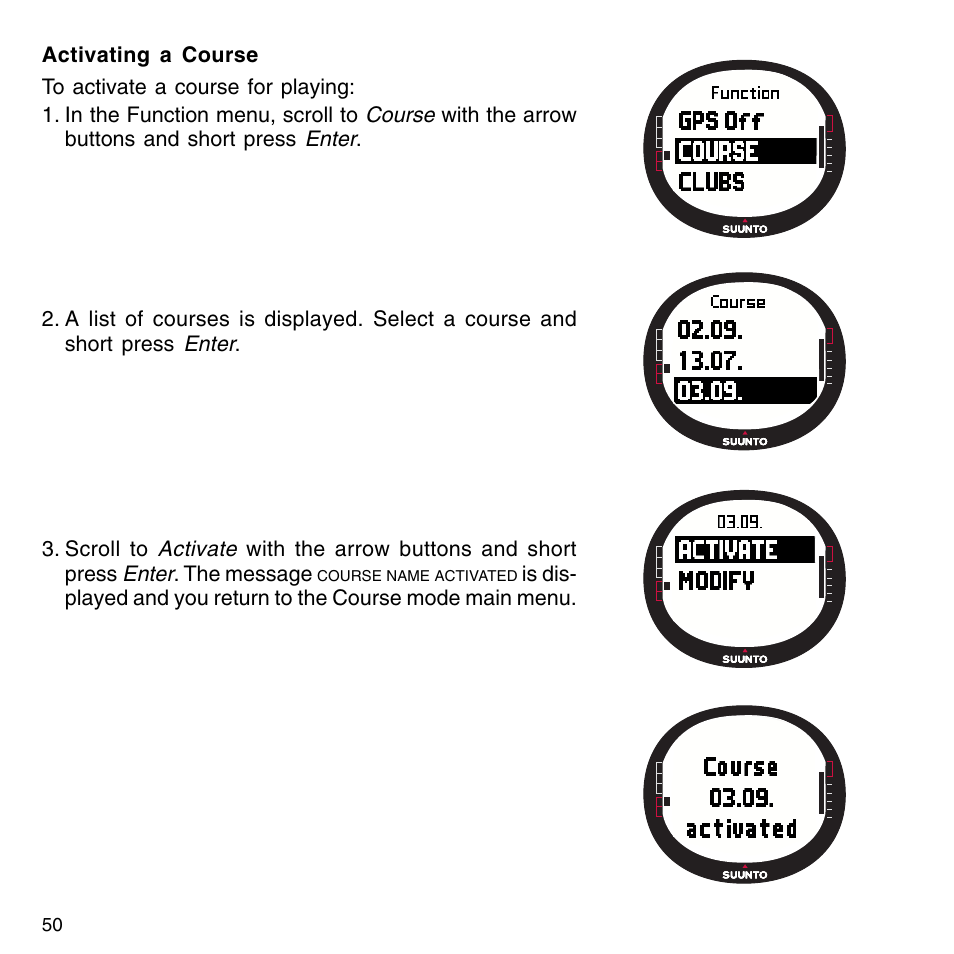 SUUNTO G9-3 User Manual | Page 50 / 82