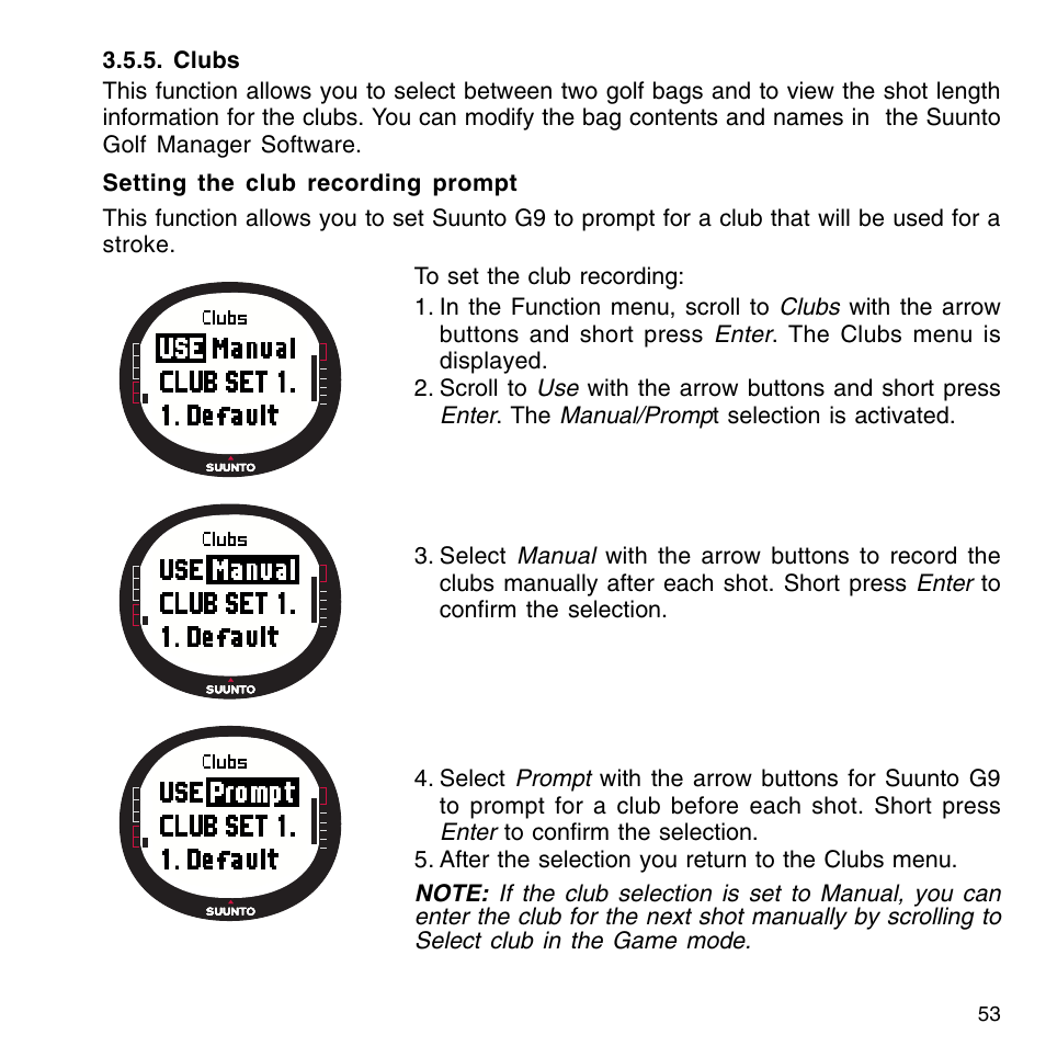 SUUNTO G9-3 User Manual | Page 53 / 82