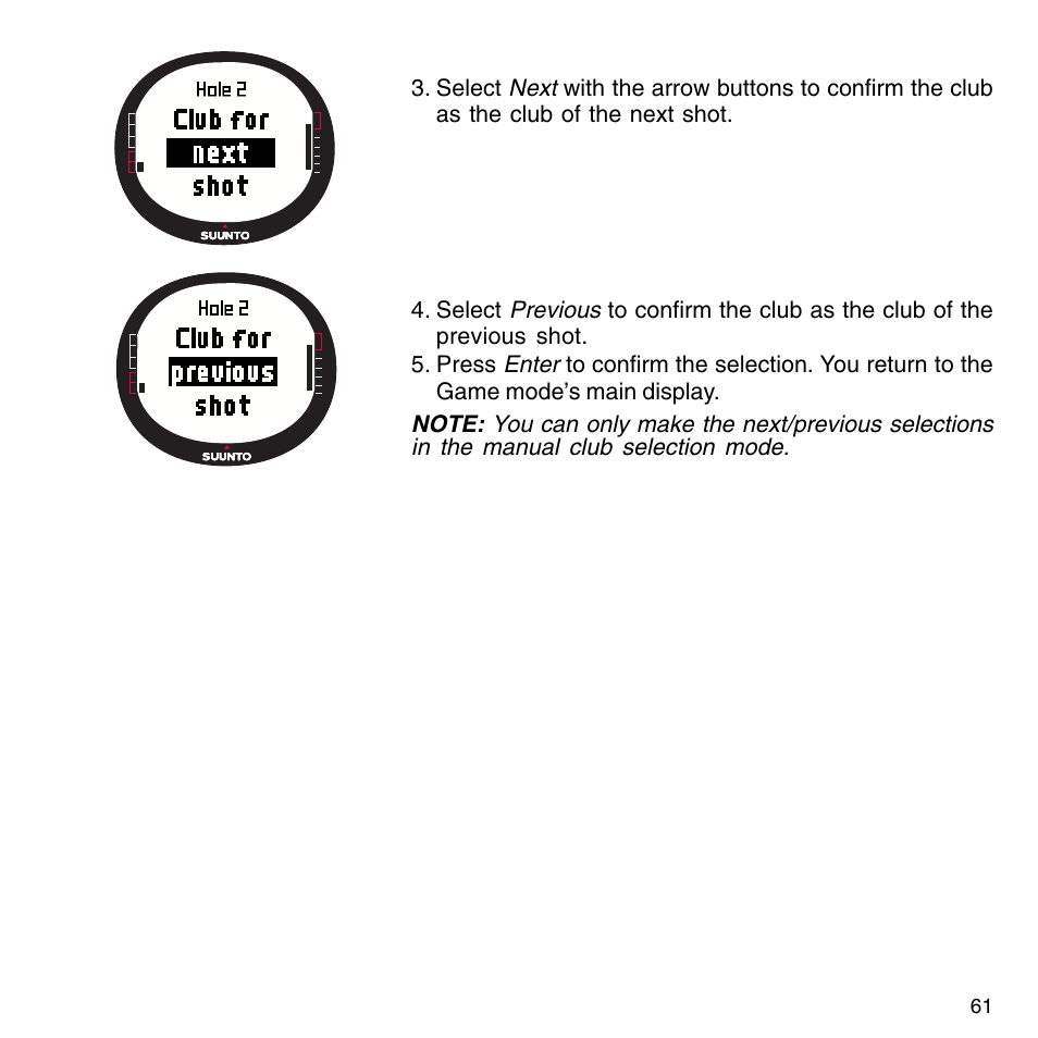 SUUNTO G9-3 User Manual | Page 61 / 82