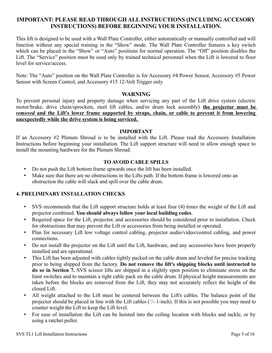 SVS TL1 110V User Manual | Page 5 / 16