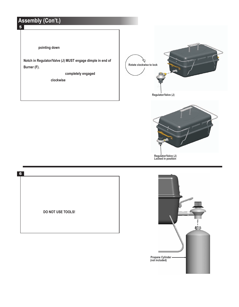 Assembly (con’t.) | Char-Broil 4651330 User Manual | Page 11 / 16