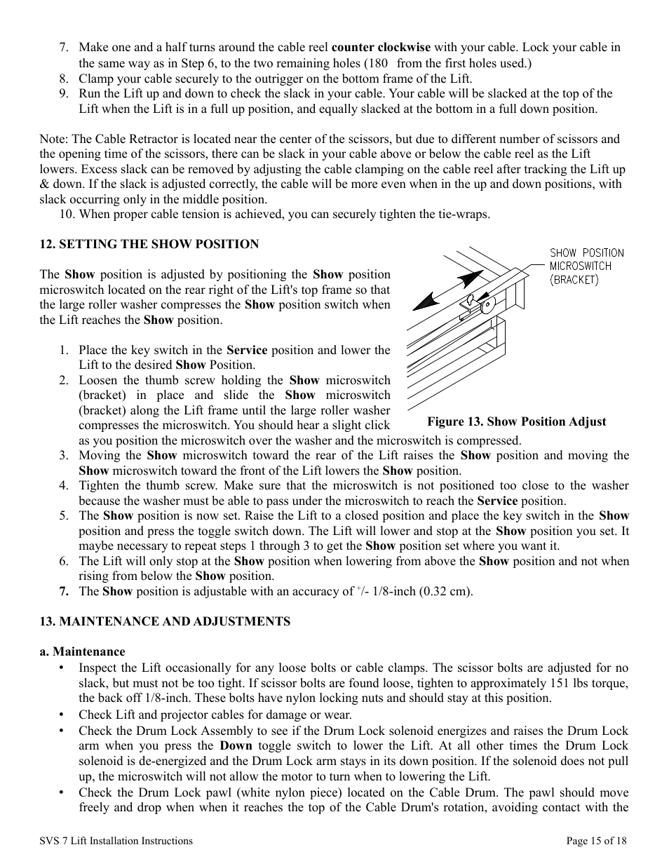 SVS 7 110V User Manual | Page 15 / 18