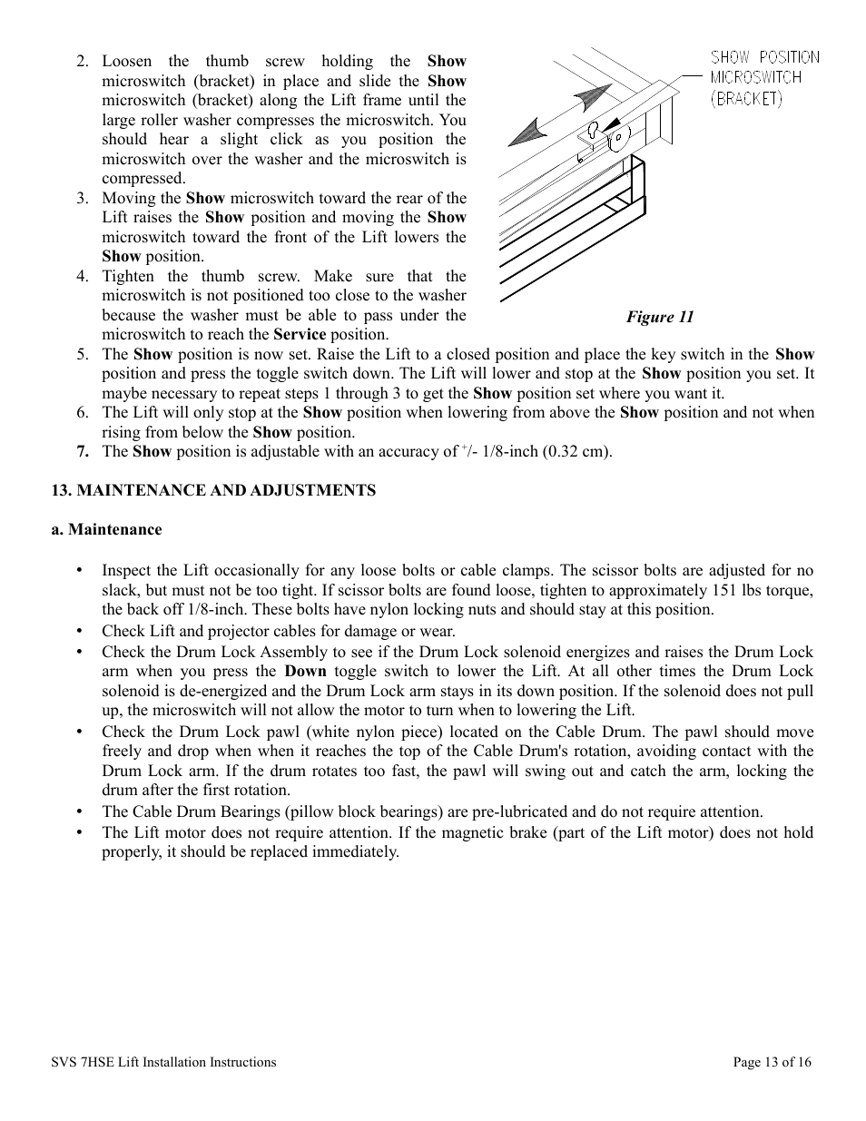 SVS 7HSE 110V User Manual | Page 13 / 16