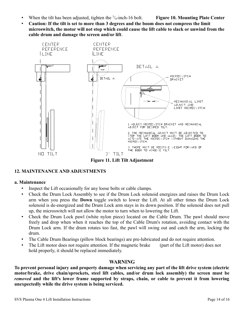 SVS PLASMA ONE 4 User Manual | Page 14 / 16
