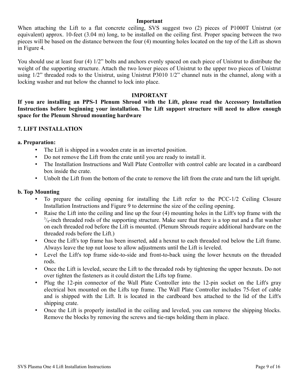 SVS PLASMA ONE 4 User Manual | Page 9 / 16