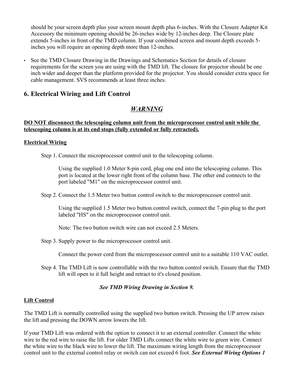 SVS TMD User Manual | Page 7 / 17