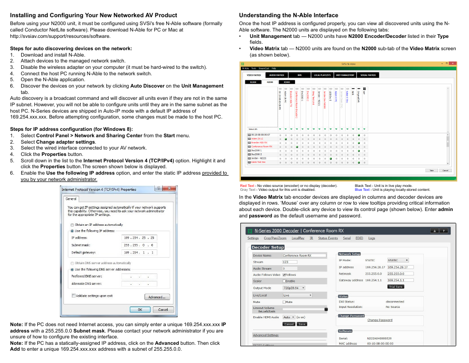 SVSi N2000 User Manual | Page 3 / 4