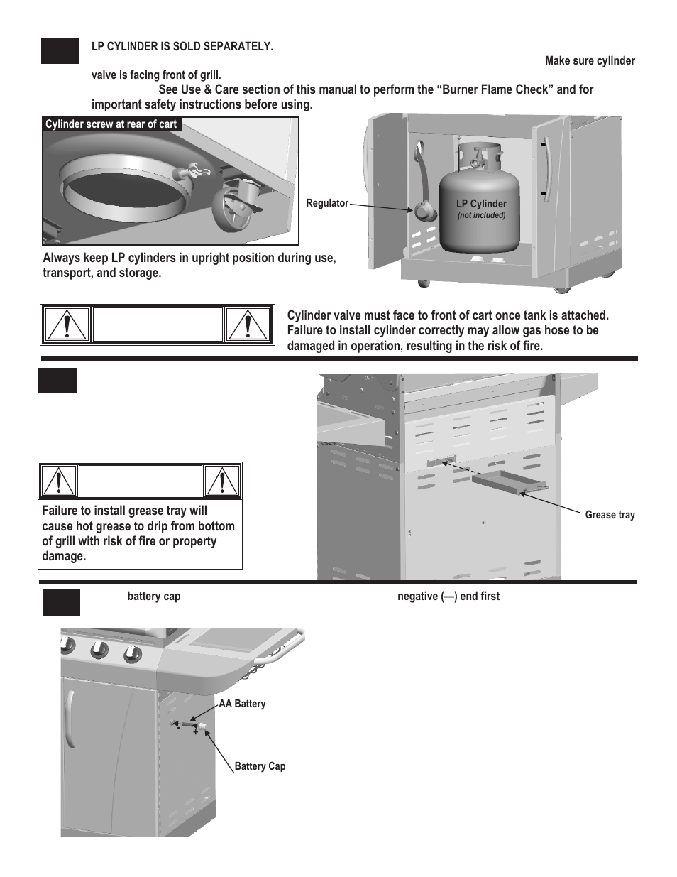 Caution | Char-Broil COMMERICAL 463248708 User Manual | Page 24 / 32