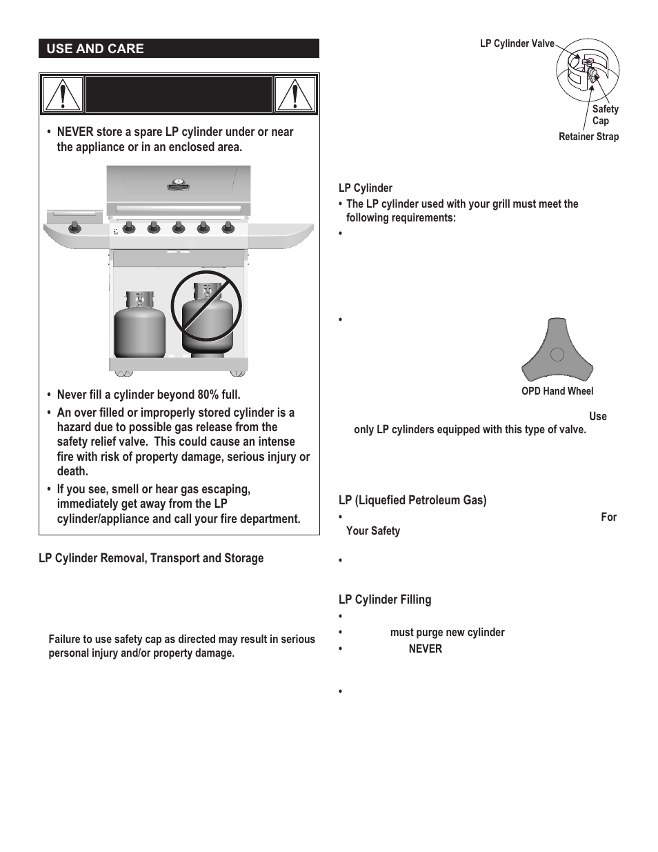 Danger | Char-Broil COMMERICAL 463248708 User Manual | Page 4 / 32