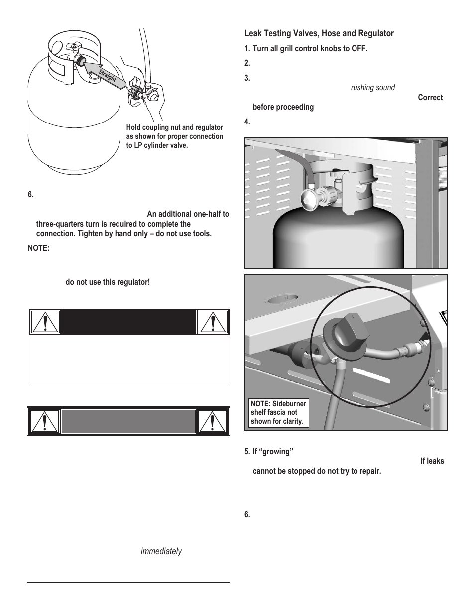Danger, Warning | Char-Broil COMMERICAL 463248708 User Manual | Page 6 / 32