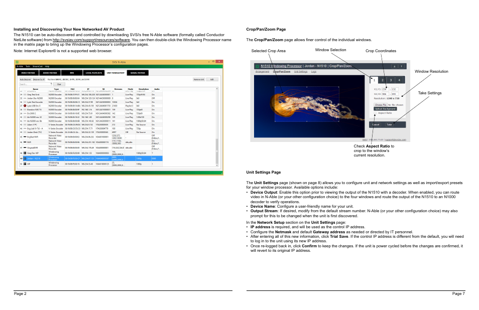 SVSi N1510 User Manual | Page 7 / 8