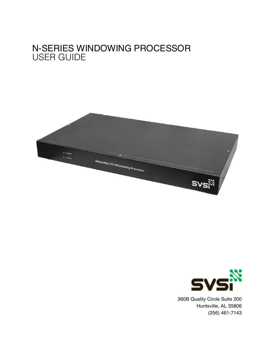 SVSi N-Series Windowing Processor User Manual | 11 pages