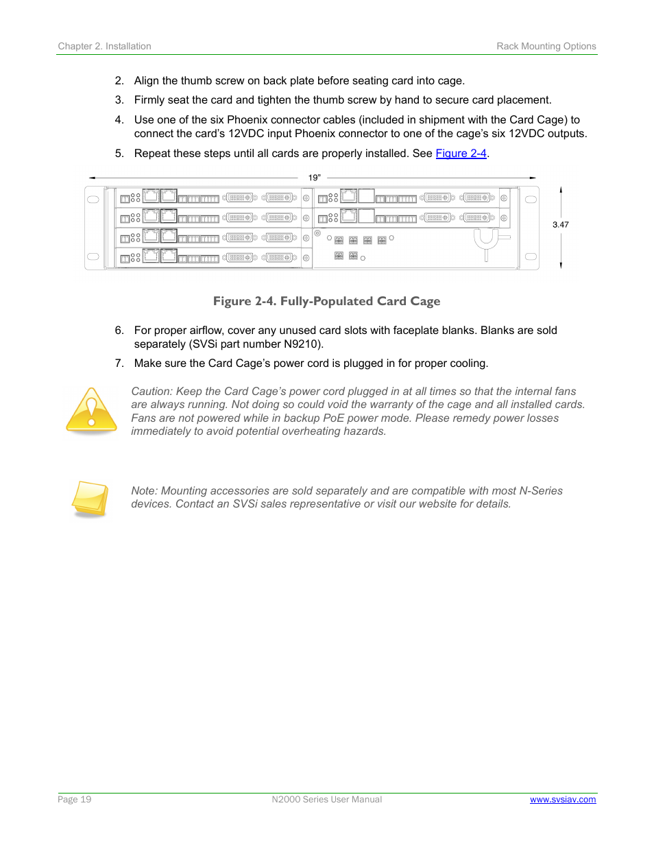 SVSi N2000 Series User Manual | Page 19 / 99