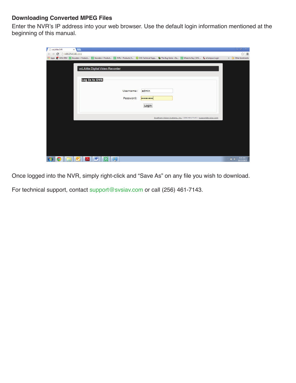 SVSi N6123 User Manual | Page 6 / 7