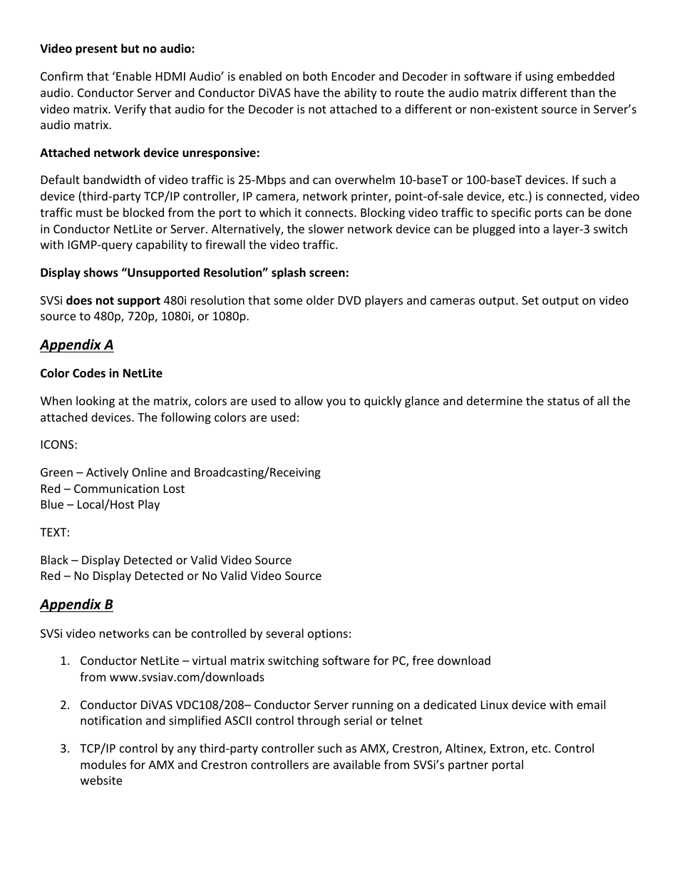 SVSi VMT-105 User Manual | Page 9 / 10