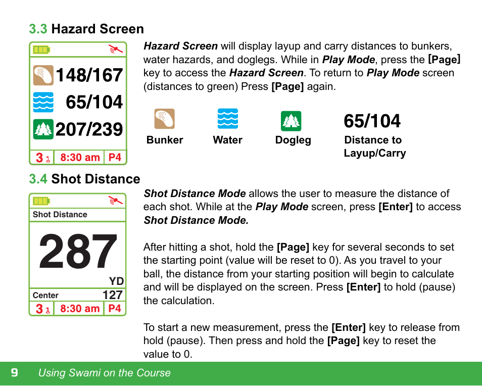 Swami 4000+ GPS User Manual | Page 10 / 20