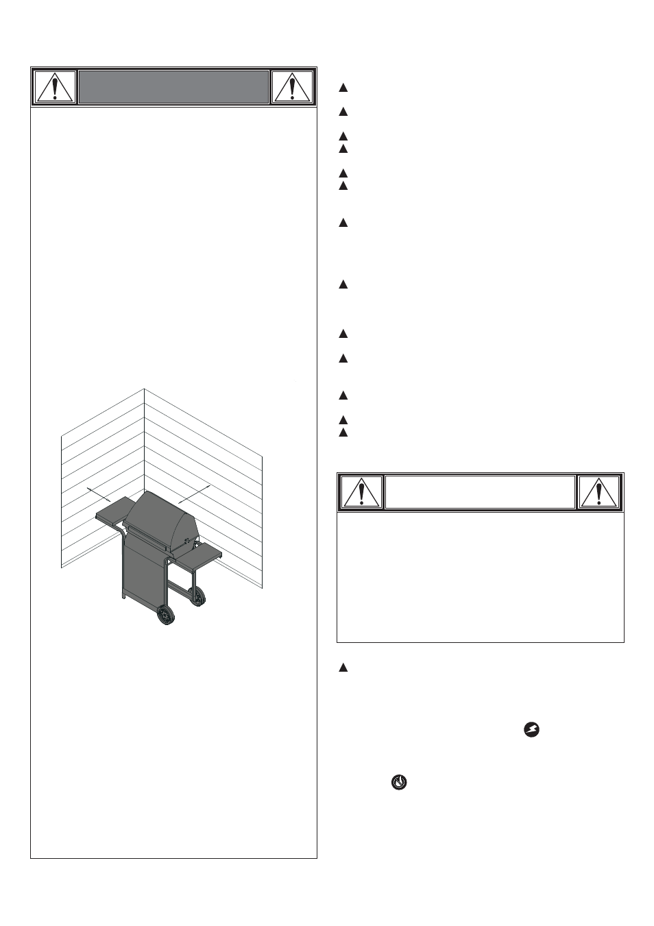 Warning, Caution | Char-Broil 463272509 User Manual | Page 7 / 28