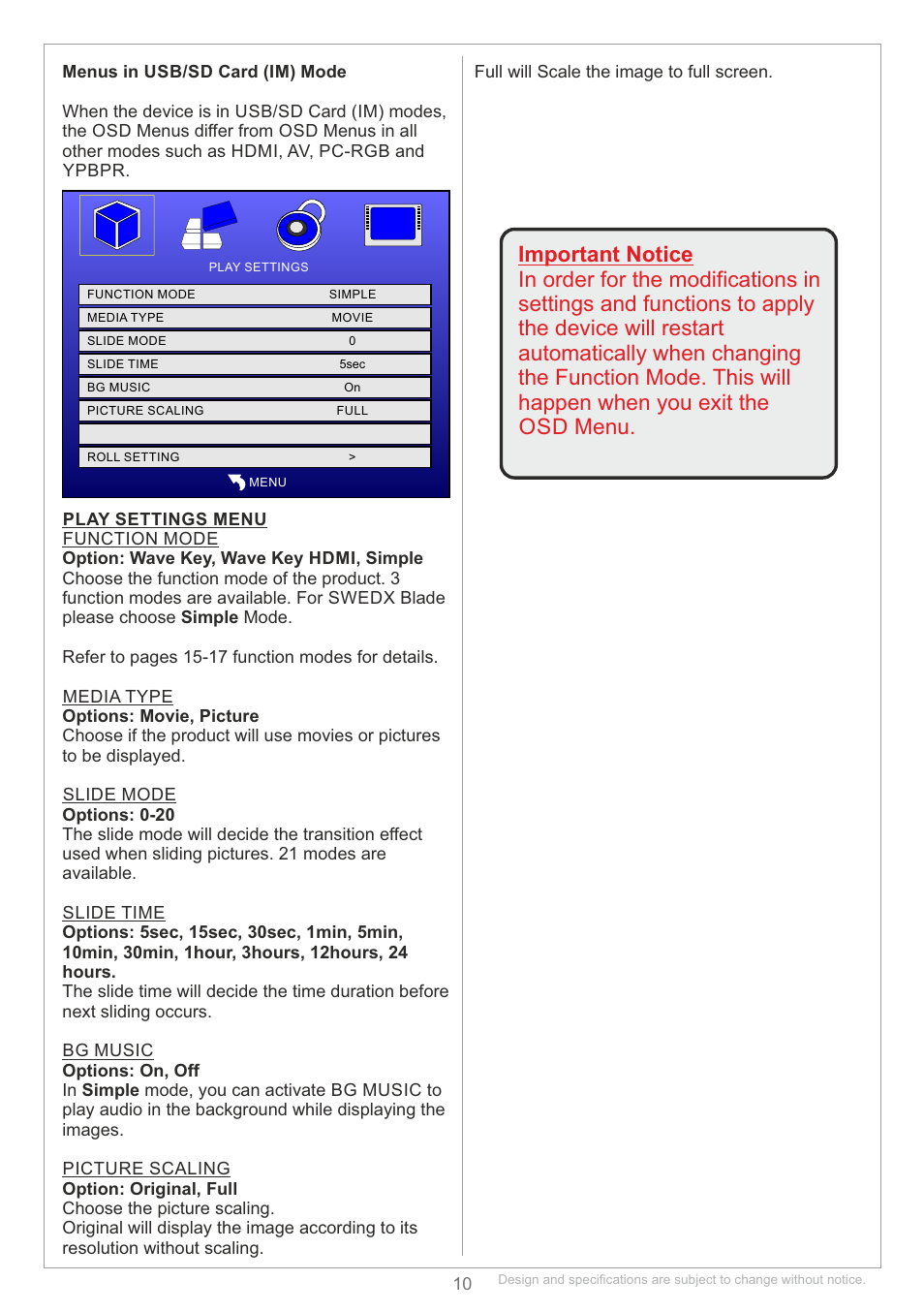 SWEDX Blade User Manual | Page 10 / 23