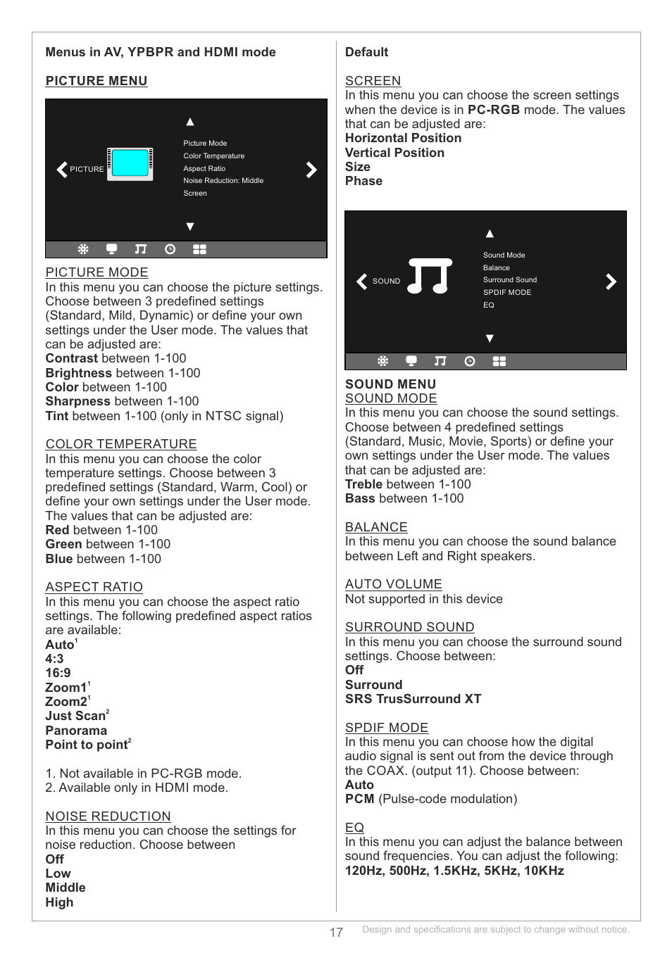 Zoom1, Zoom2, Just scan panorama | SWEDX Blade User Manual | Page 17 / 23