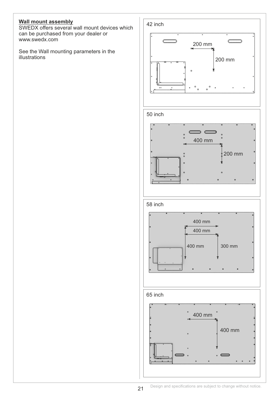 SWEDX SS-XX-K15 User Manual | Page 21 / 25