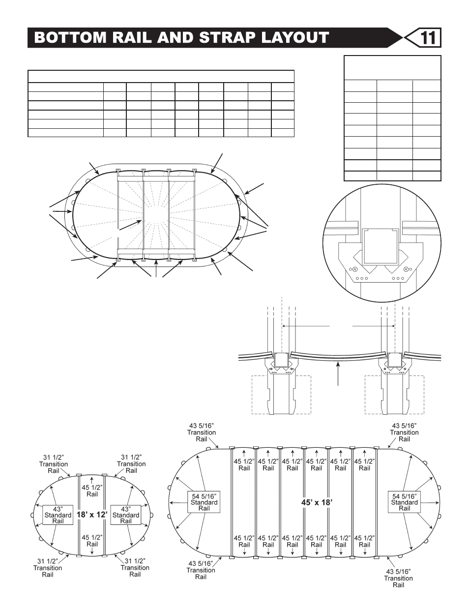 Example of basic layout | Swim'n Play Slim Style Oval Pool User Manual | Page 16 / 33