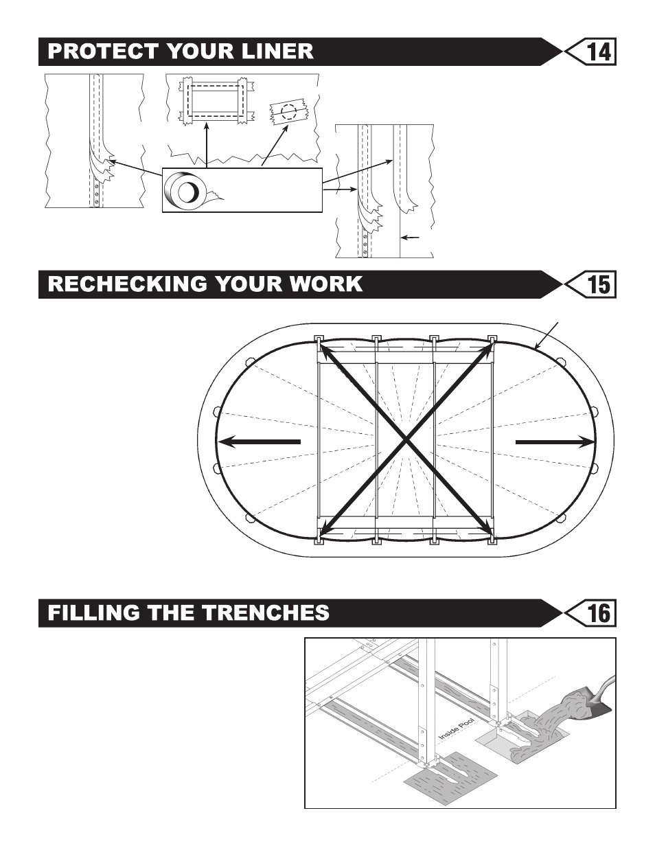 Cloth tape or duct tape | Swim'n Play Slim Style Oval Pool User Manual | Page 19 / 33
