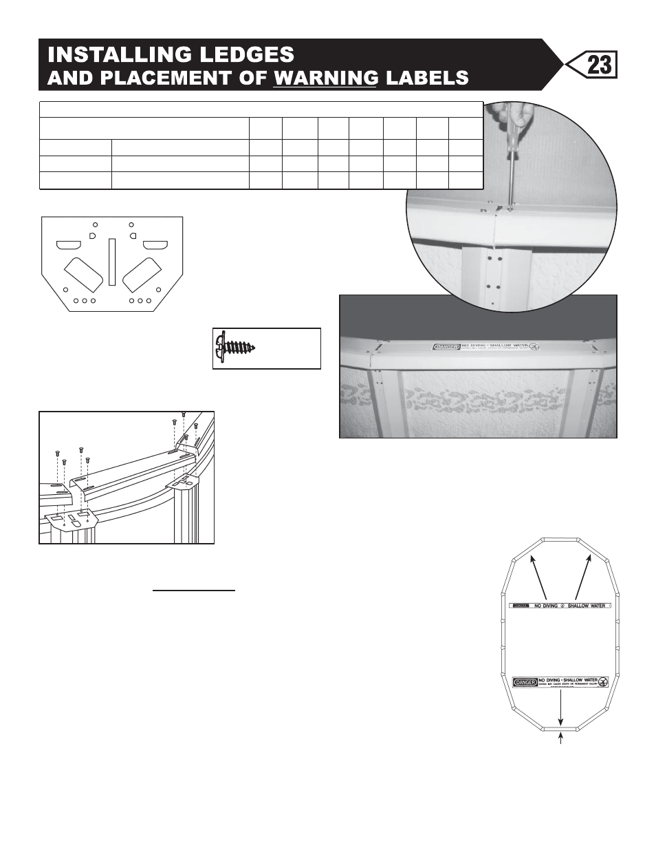 Swim'n Play Slim Style Oval Pool User Manual | Page 26 / 33