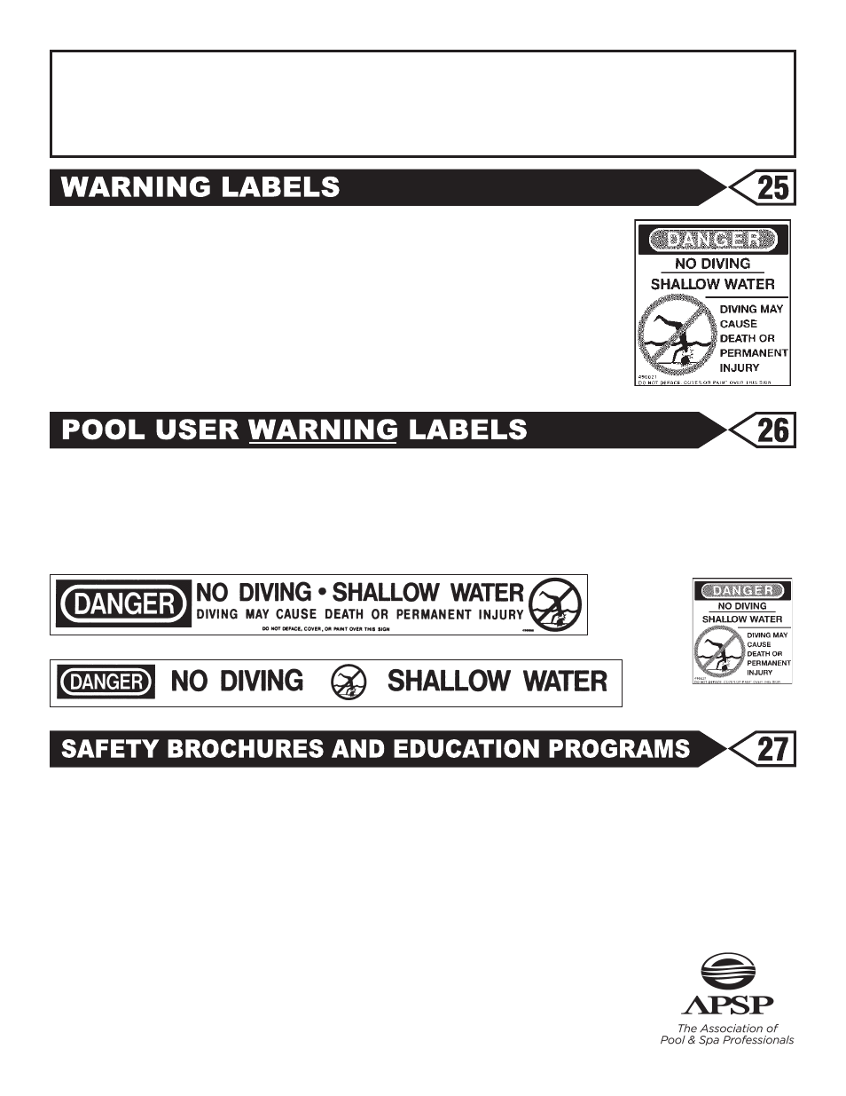 Warning | Swim'n Play Slim Style Oval Pool User Manual | Page 31 / 33