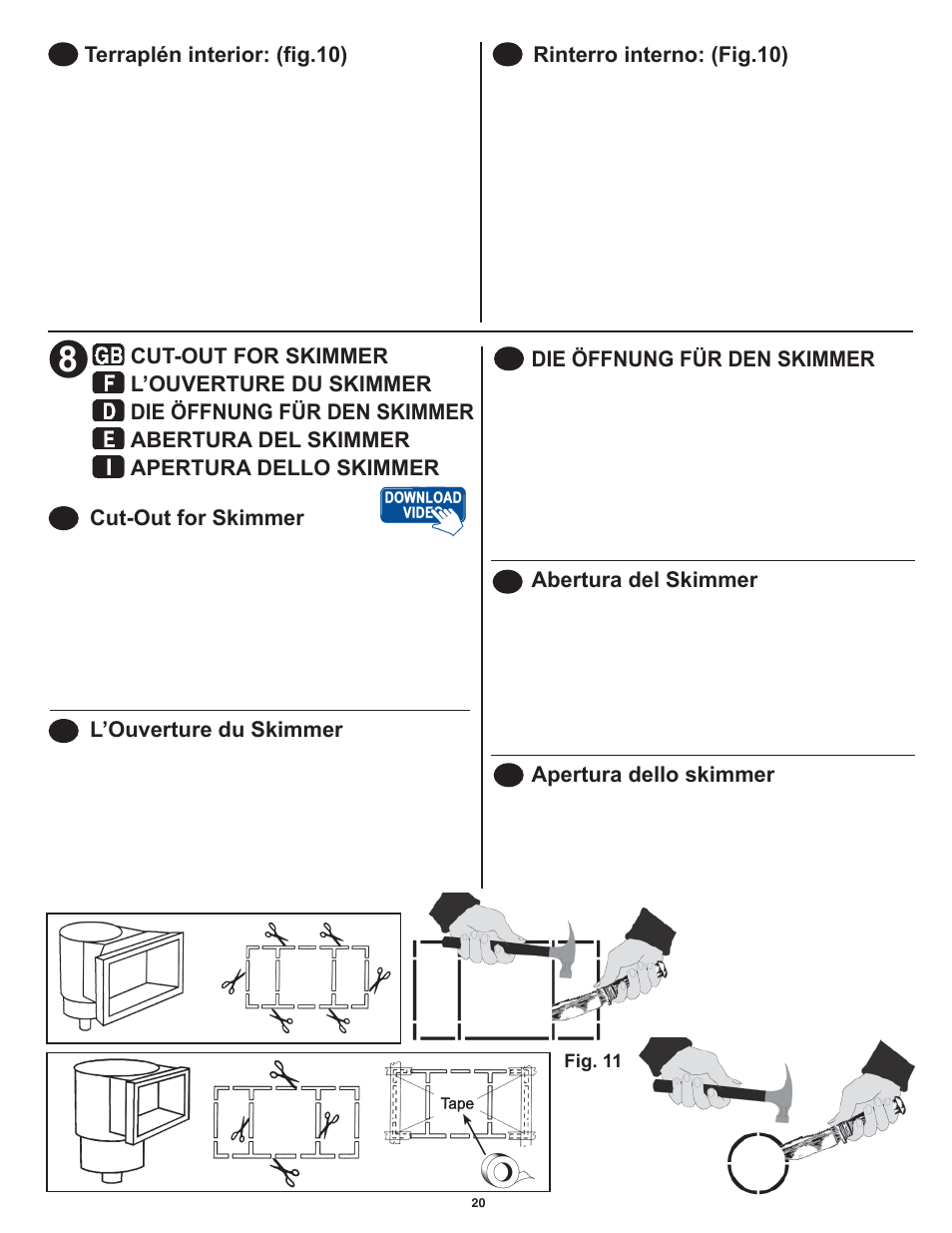 Swim'n Play International Round Pool User Manual | Page 20 / 36