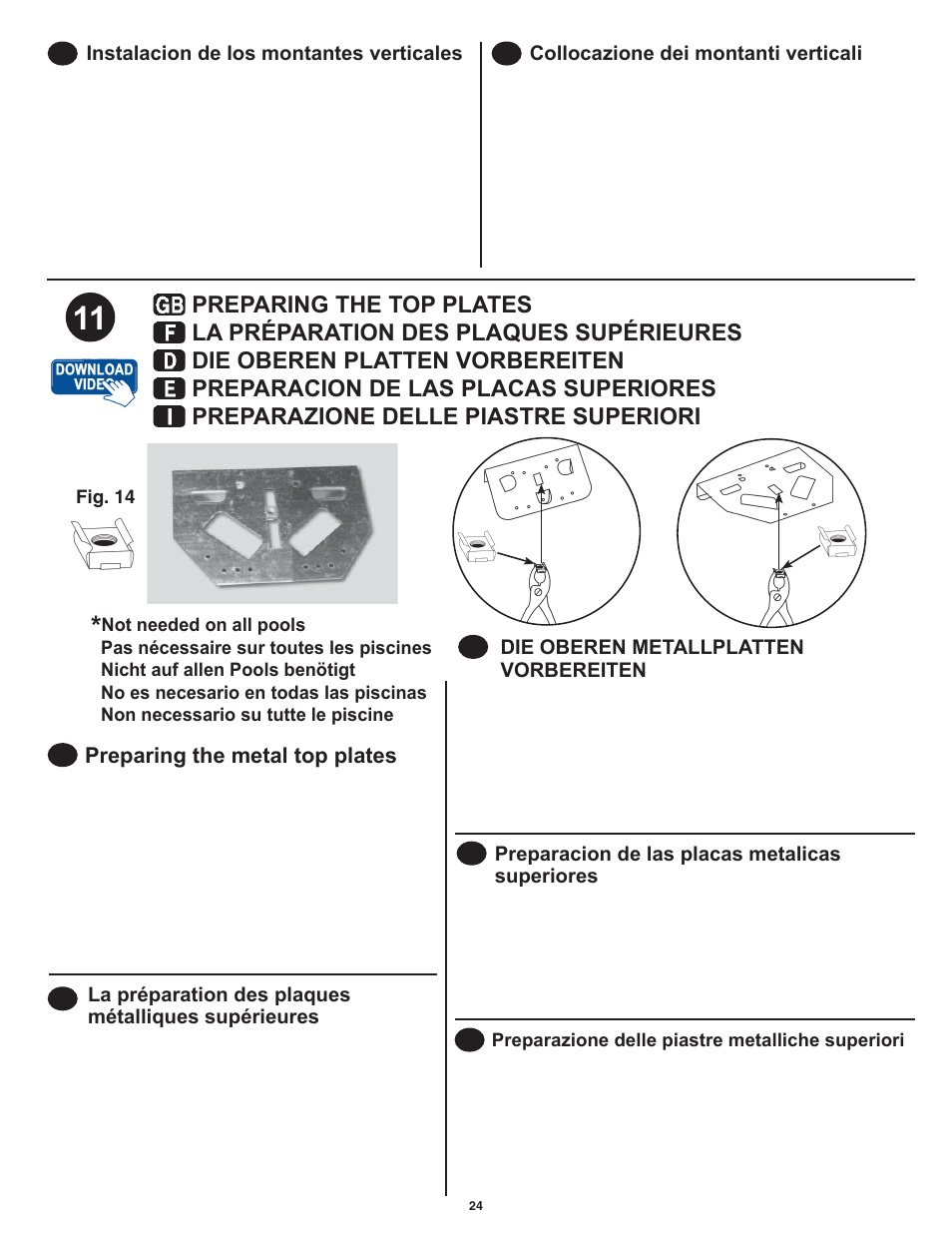 Swim'n Play International Round Pool User Manual | Page 24 / 36