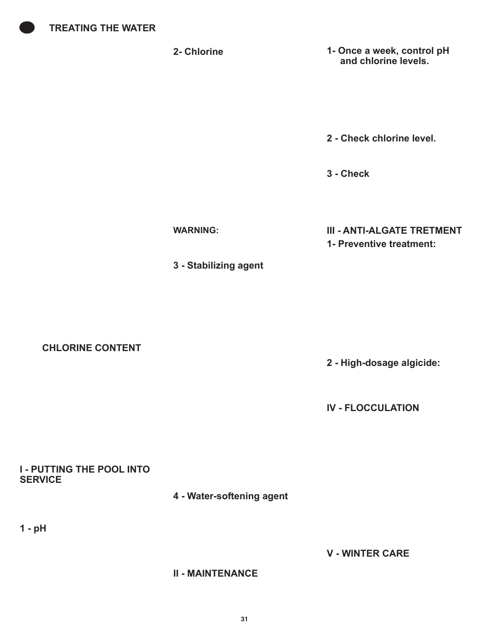Swim'n Play International Round Pool User Manual | Page 31 / 36