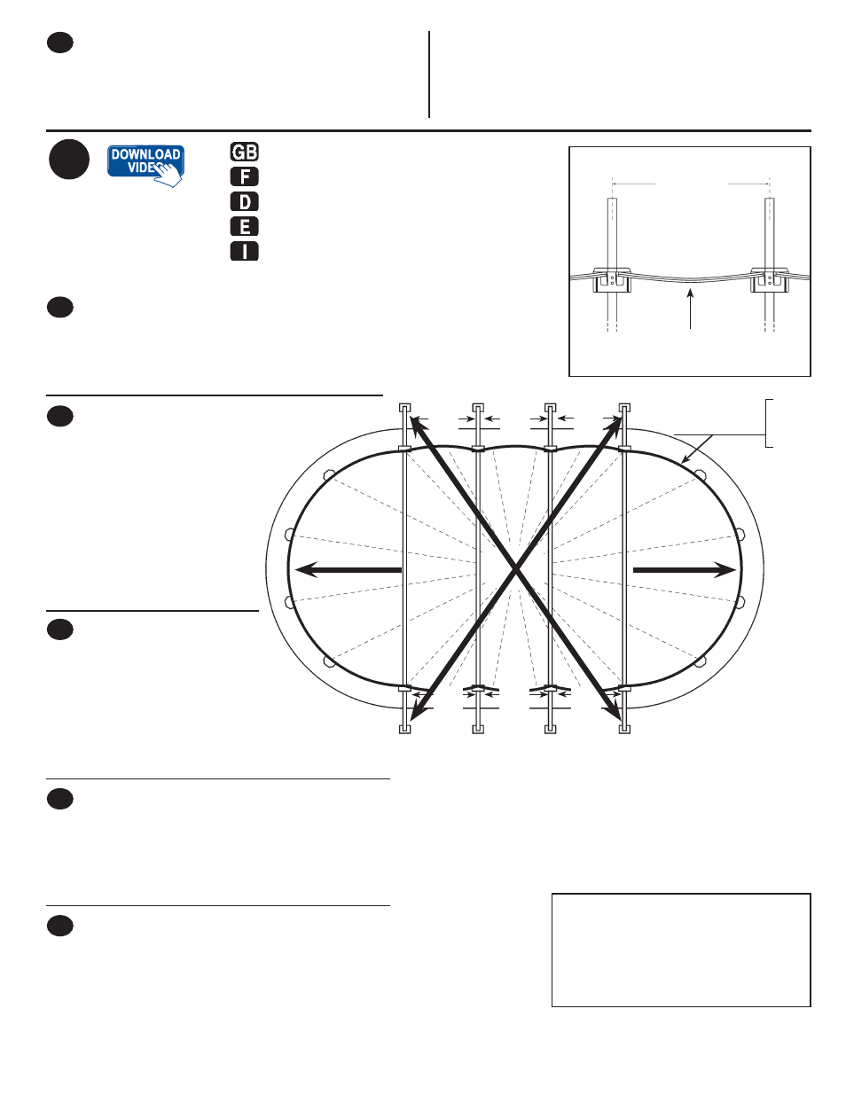 Checking your work, Protezione del liner, La vérification de votre travail kontrolle | Verificacion de su trabajo | Swim'n Play International Oval Pool User Manual | Page 29 / 48