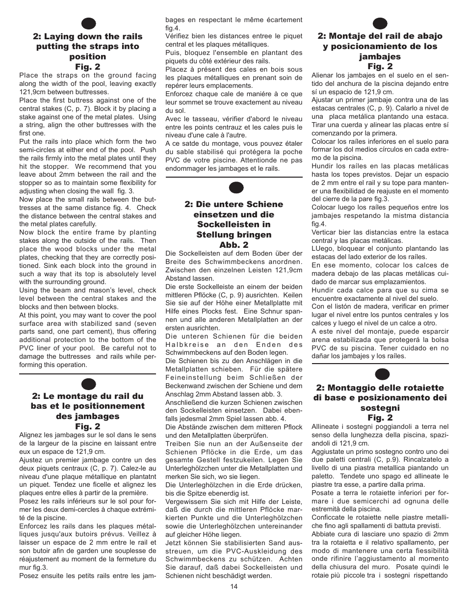 Swim'n Play International Concord Oval User Manual | Page 14 / 36