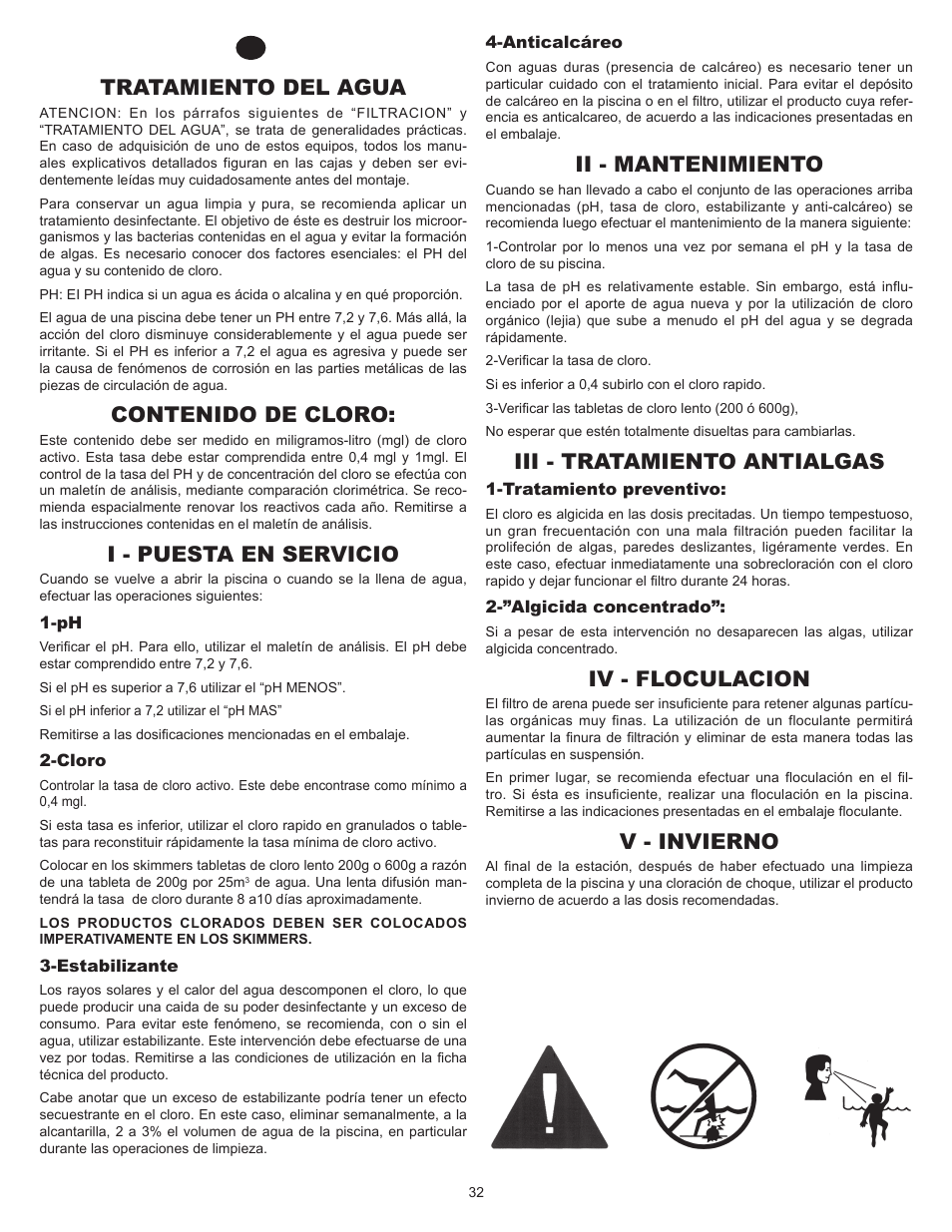 Swim'n Play International Concord Oval User Manual | Page 32 / 36