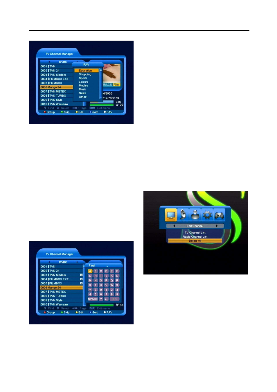 New features, 2 radio channel list, 3 delete all | 5 favorite, 6 find | Synaps CSD-300 User Manual | Page 16 / 29