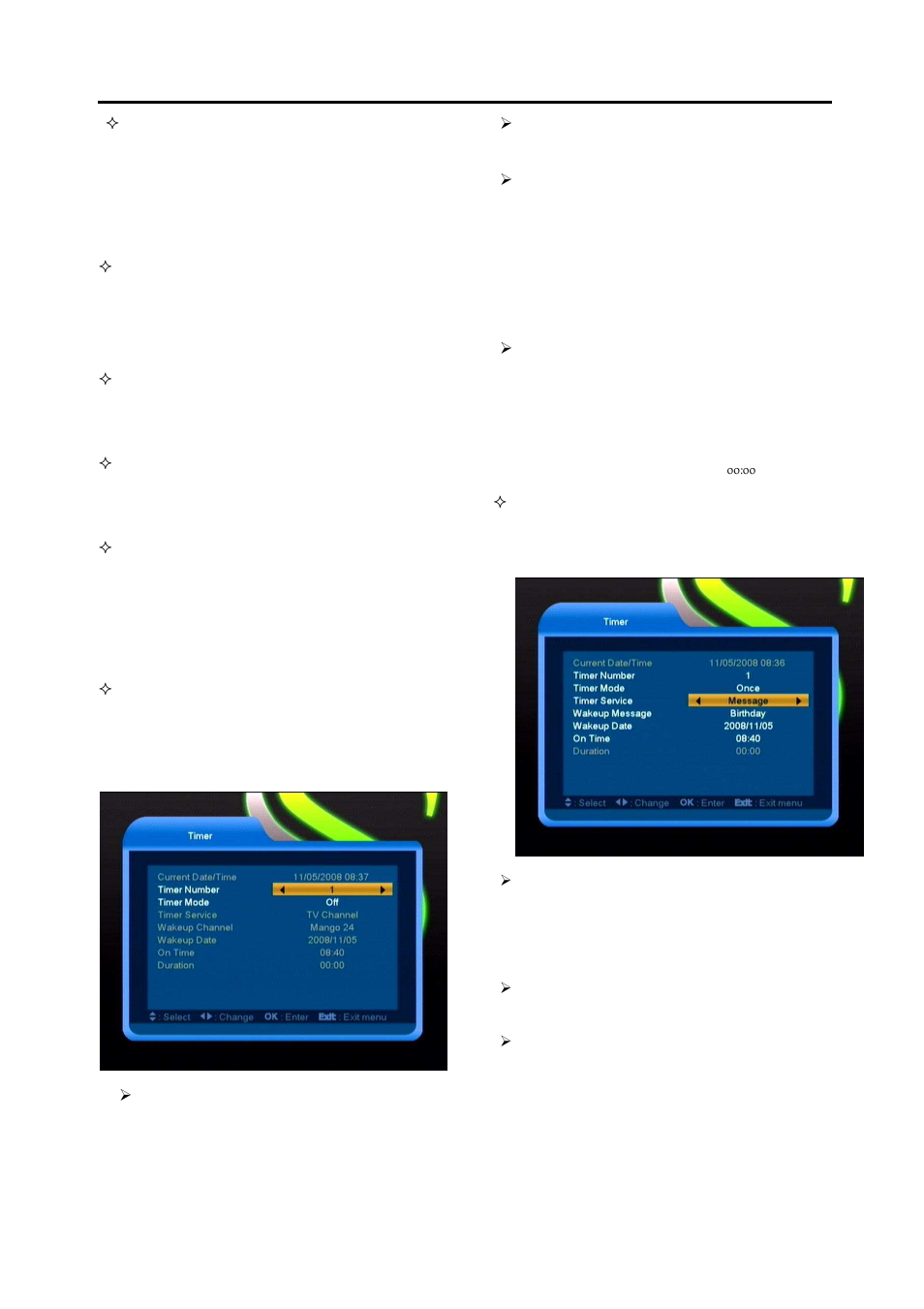 New features, 4 timer | Synaps CSD-300 User Manual | Page 22 / 29