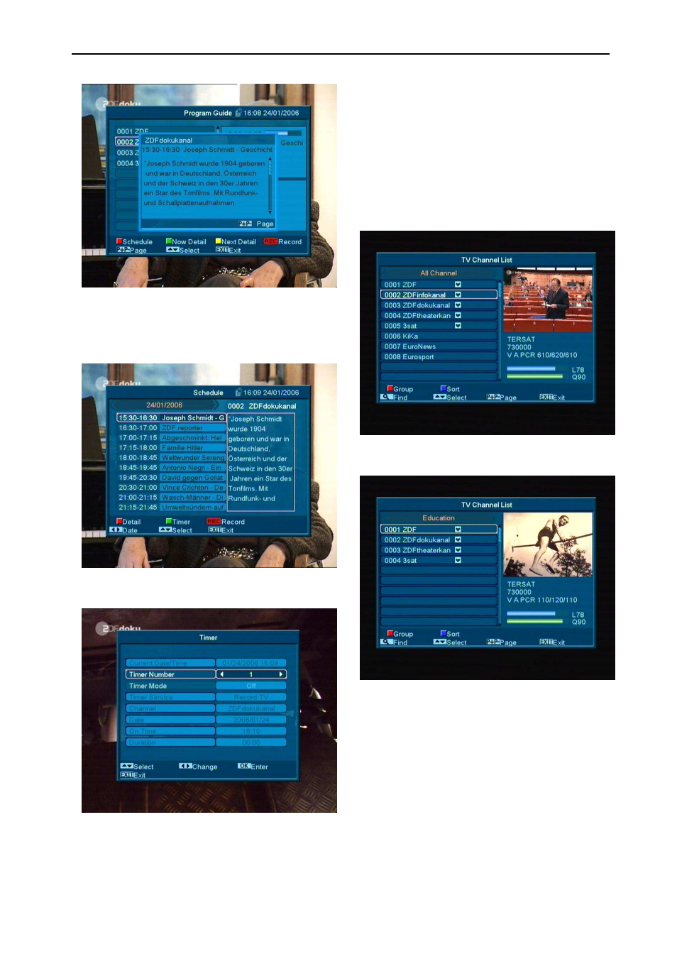 13 tv/radio, 14 channel list | Synaps CHD-3000 User Manual | Page 11 / 37