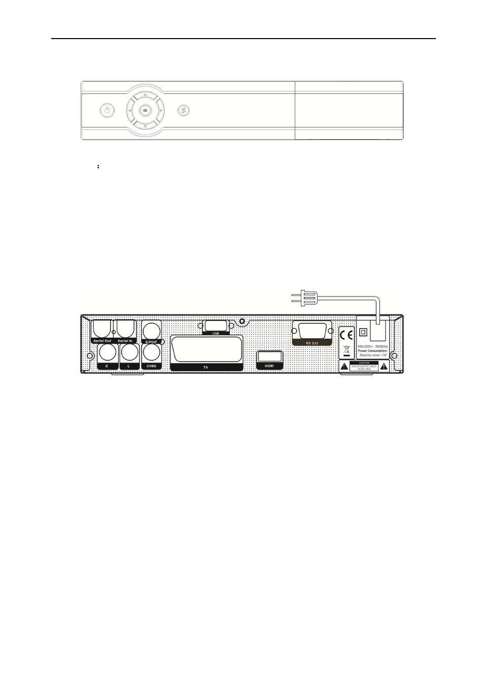 Front panel, Rear panel, Connecting your system | Synaps CHD-3000 User Manual | Page 7 / 37