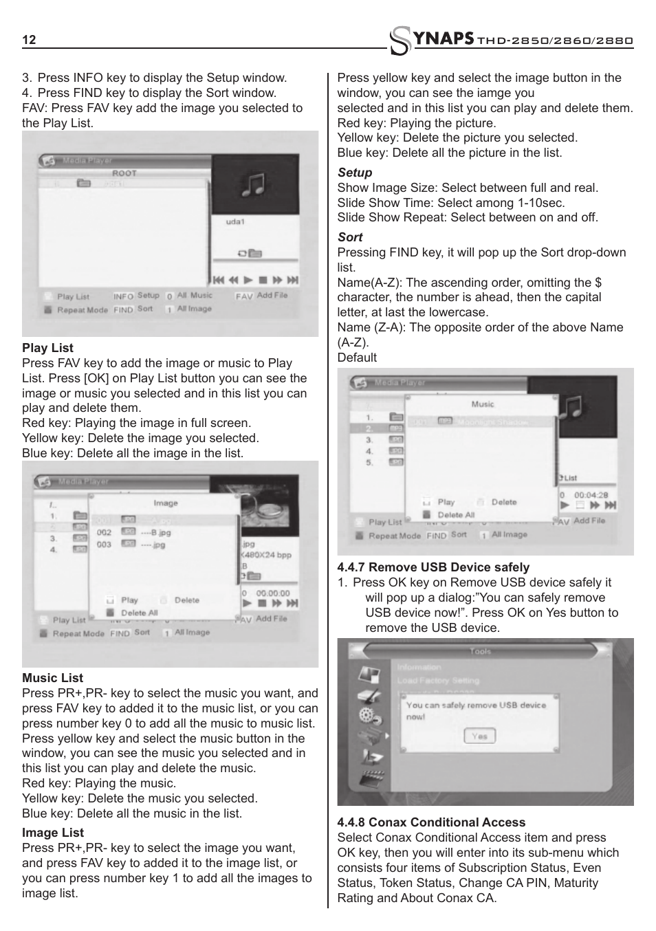 Synaps THD-2850 User Manual | Page 12 / 20