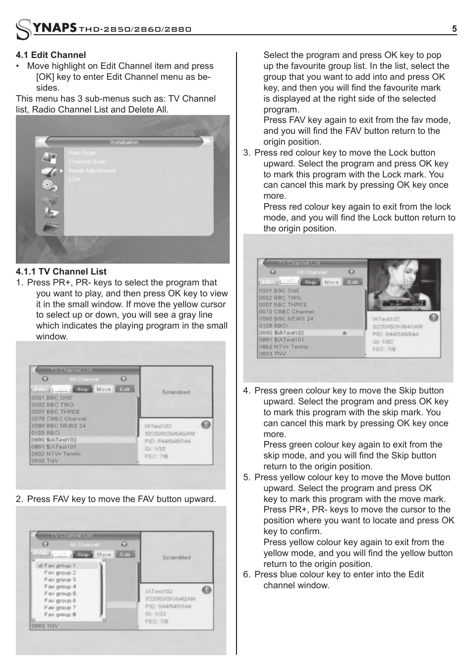 Synaps THD-2850 User Manual | Page 5 / 20